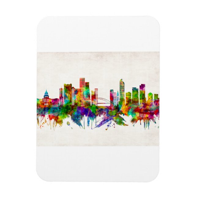 Denver Colorado Skyline Magnet (Vertical)