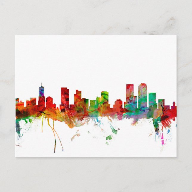 Denver Colorado Skyline Postcard (Front)
