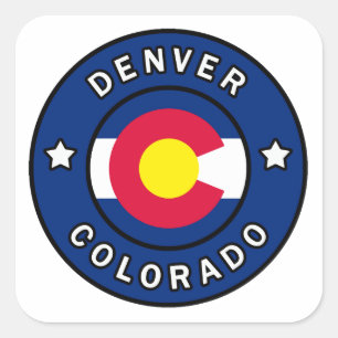 Denver Colorado Square Sticker