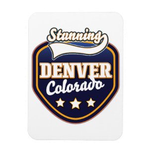 Denver Colorado travel logo Magnet