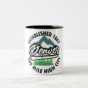 Denver,Colorado Two-Tone Coffee Mug