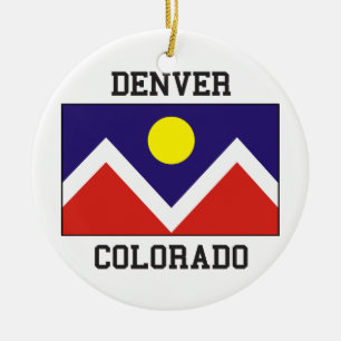 Denver, Colorado USA Ceramic Ornament