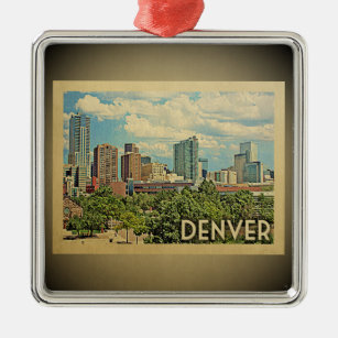 Denver Colorado Vintage Travel Ornament