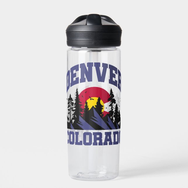 Denver,Colorado Water Bottle (Front)