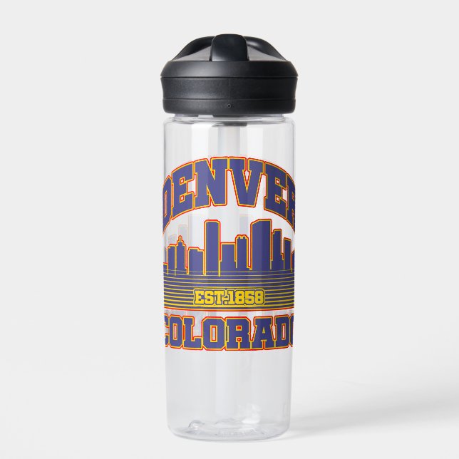 Denver,Colorado Water Bottle (Front)