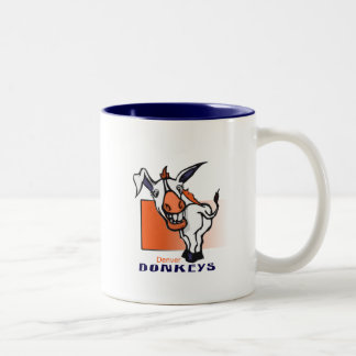 Denver Donkeys (mug) Two-Tone Coffee Mug