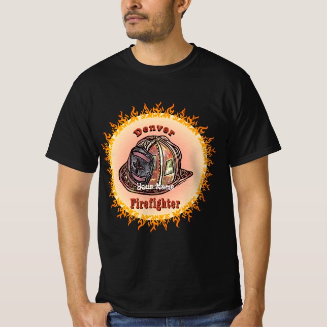 Denver Firefighter  T-Shirt (Front)