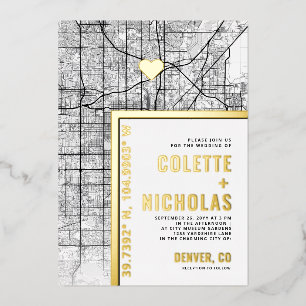 Denver Love Locator   City Themed Wedding