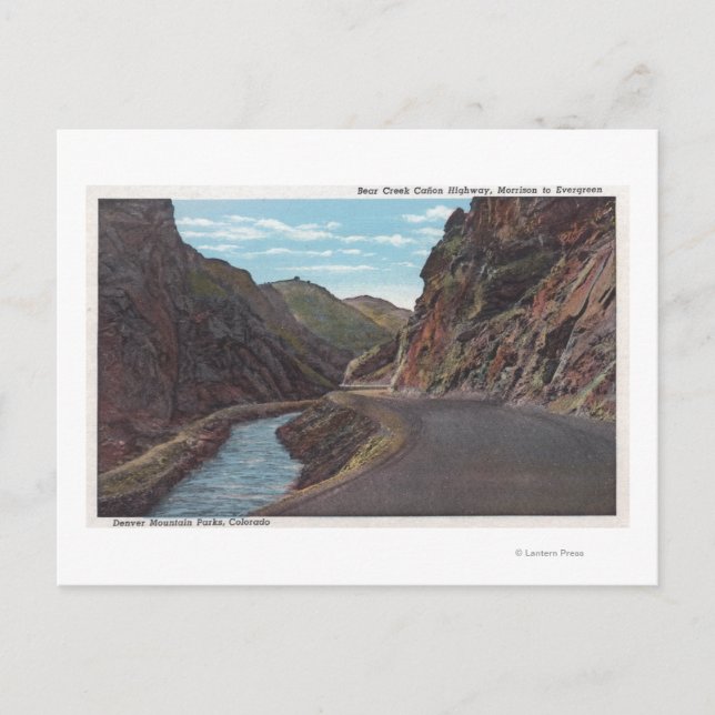 Denver Mountain Park, CO - Bear Creek Canyon Postcard (Front)