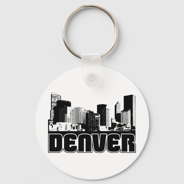 Denver Skyline Key Ring (Front)
