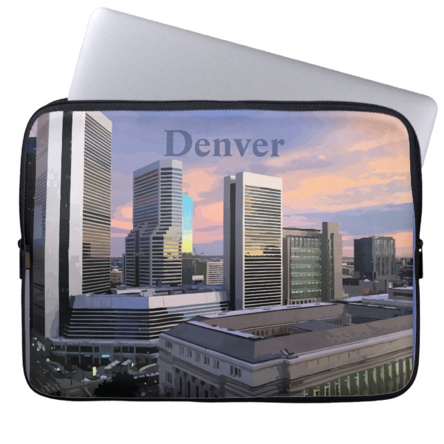 Denver Skyline Laptop Sleeve (Front)