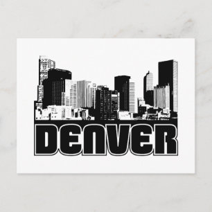 Denver Skyline Postcard
