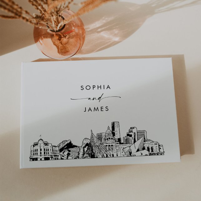 Denver Skyline Wedding Guest Book (Creator Uploaded)