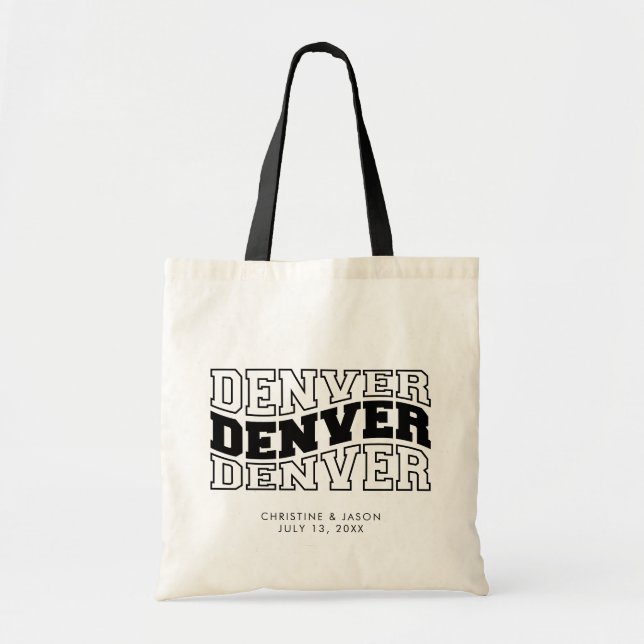 Denver Wedding Welcome Tote Bag (Front)