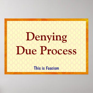 Denying Due Process Poster