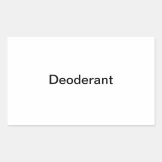 Deoderant Label/ Rectangular Sticker