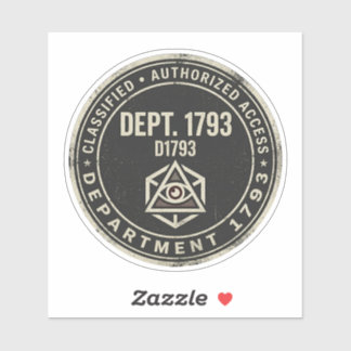 Department 1793 Vinyl Sticker