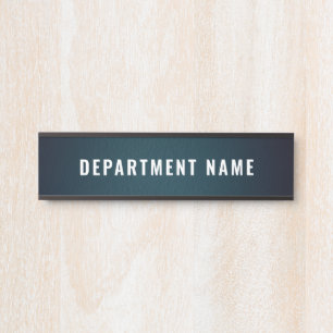 Department Name Door Sign