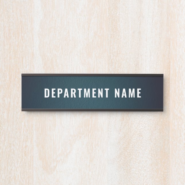 Department Name Door Sign (Front)