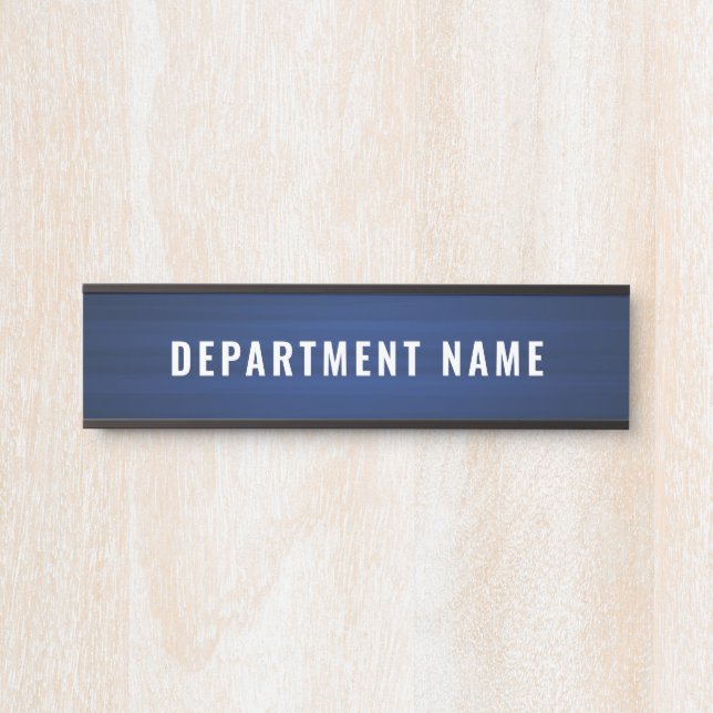 Department Name Door Sign (Front)
