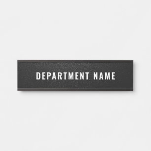 Department Name Door Sign