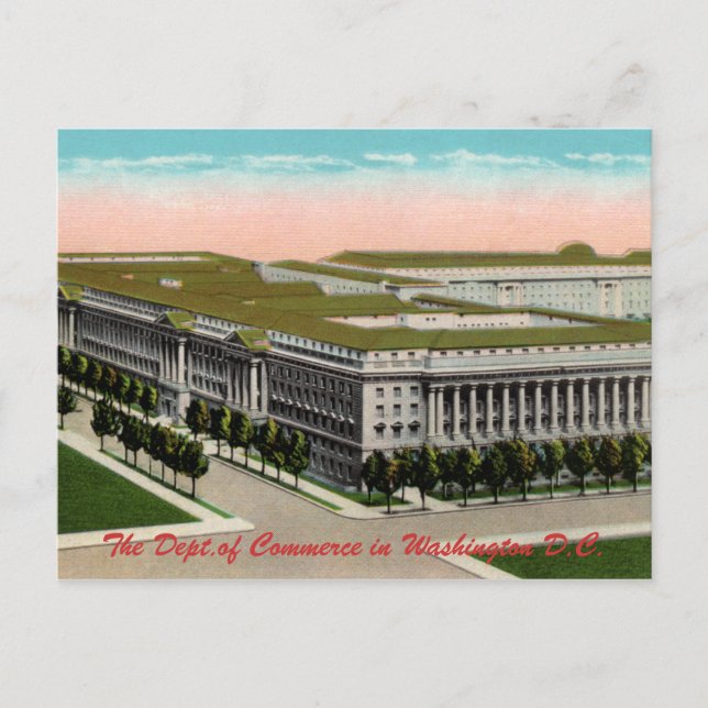 Department of Commerce Vintage Postcard (Front)