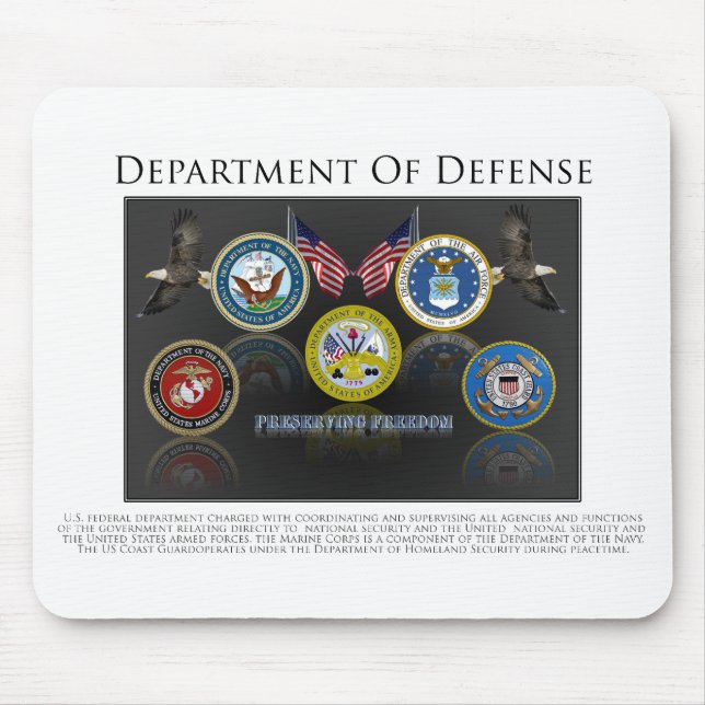 Department Of Defence Mouse Pad (Front)