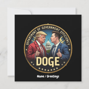 Department of Government Efficiecy TrumpElon Force Invitation