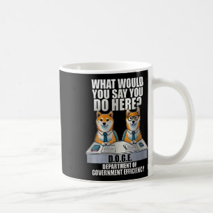 Department Of Government Efficiency D.o.g.e Doge  Coffee Mug
