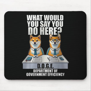 Department Of Government Efficiency D.o.g.e Doge Mouse Pad