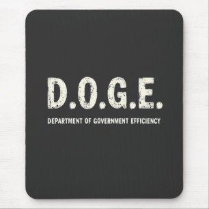 Department Of Government Efficiency Doge Dog   Mouse Pad