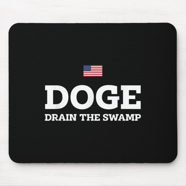 Department Of Government Efficiency Doge Drain Mouse Pad (Front)