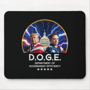 Department Of Government Efficiency Doge Trump  Mouse Pad