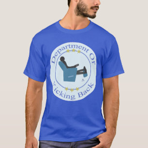 Department Of Kicking Back Fun Humor Logo T-Shirt