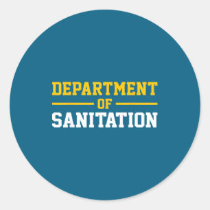 Department Of Sanitation T-shirt.png Classic Round Sticker