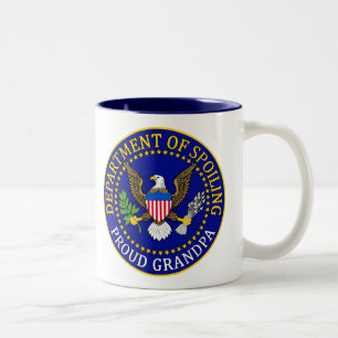 Department of Spoiling - Proud Grandpa Two-Tone Coffee Mug