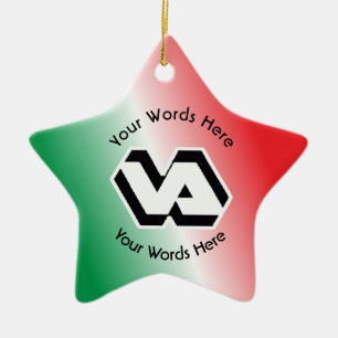 Department of Veterans Affairs VA Logo Ceramic Ornament