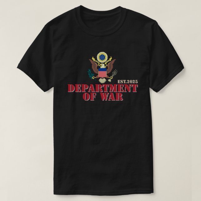 Department Of War 2025 T-Shirt (Design Front)
