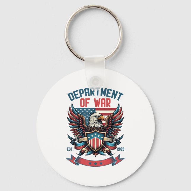 Department Of War Established 2025 Dow  Key Ring (Front)