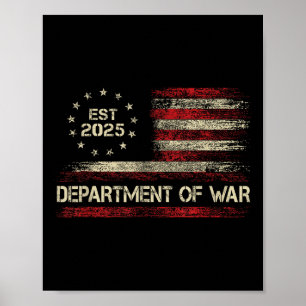 Department Of War Established 2025 Re-established  Poster