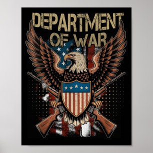 Department Of War Shirt Established 2025 Re-establ Poster