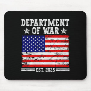 Department Of War Usa Camouflage Flag Department O Mouse Pad