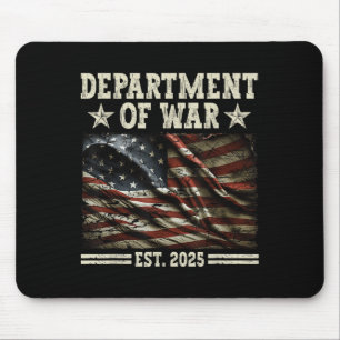 Department Of War Usa Camouflage Flag Department O Mouse Pad