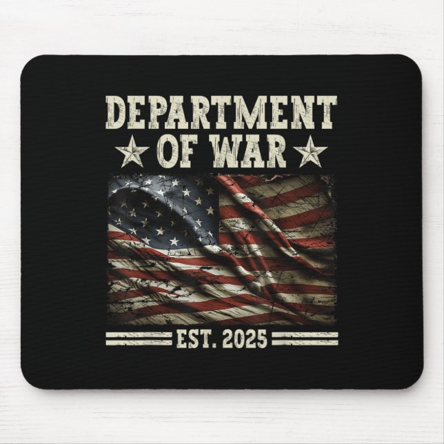 Department Of War Usa Camouflage Flag Department O Mouse Pad (Front)