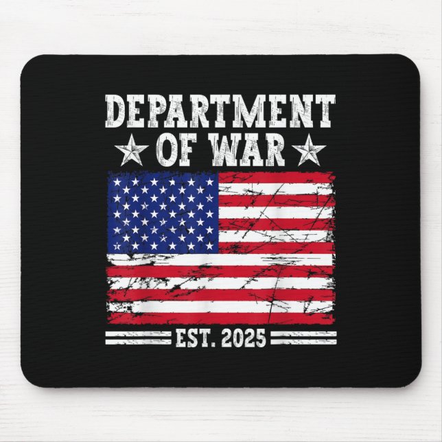 Department Of War Usa Camouflage Flag Department O Mouse Pad (Front)