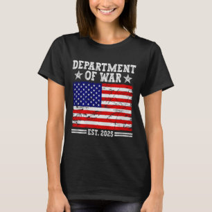 Department Of War Usa Camouflage Flag Department O T-Shirt