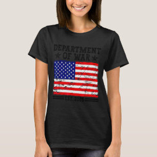 Department Of War Usa Camouflage Flag Department O T-Shirt