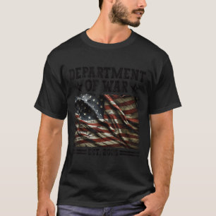 Department Of War Usa Camouflage Flag Department O T-Shirt