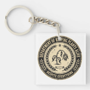 department of Watering My Plants 57 Plants Funny Key Ring