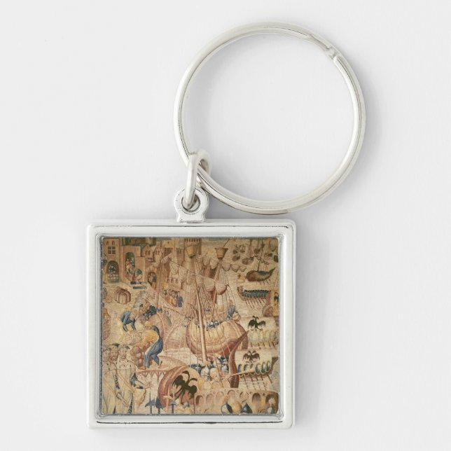 Departure of a Fleet of Ships Key Ring (Front)